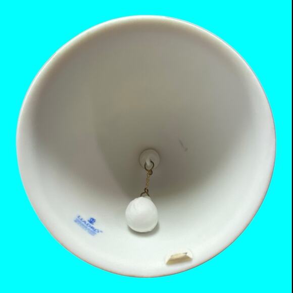 Lladro Angels Christmas Bell Ornament 2000 Babys First Christmas Orig Box Signed - Picture 7 of 10